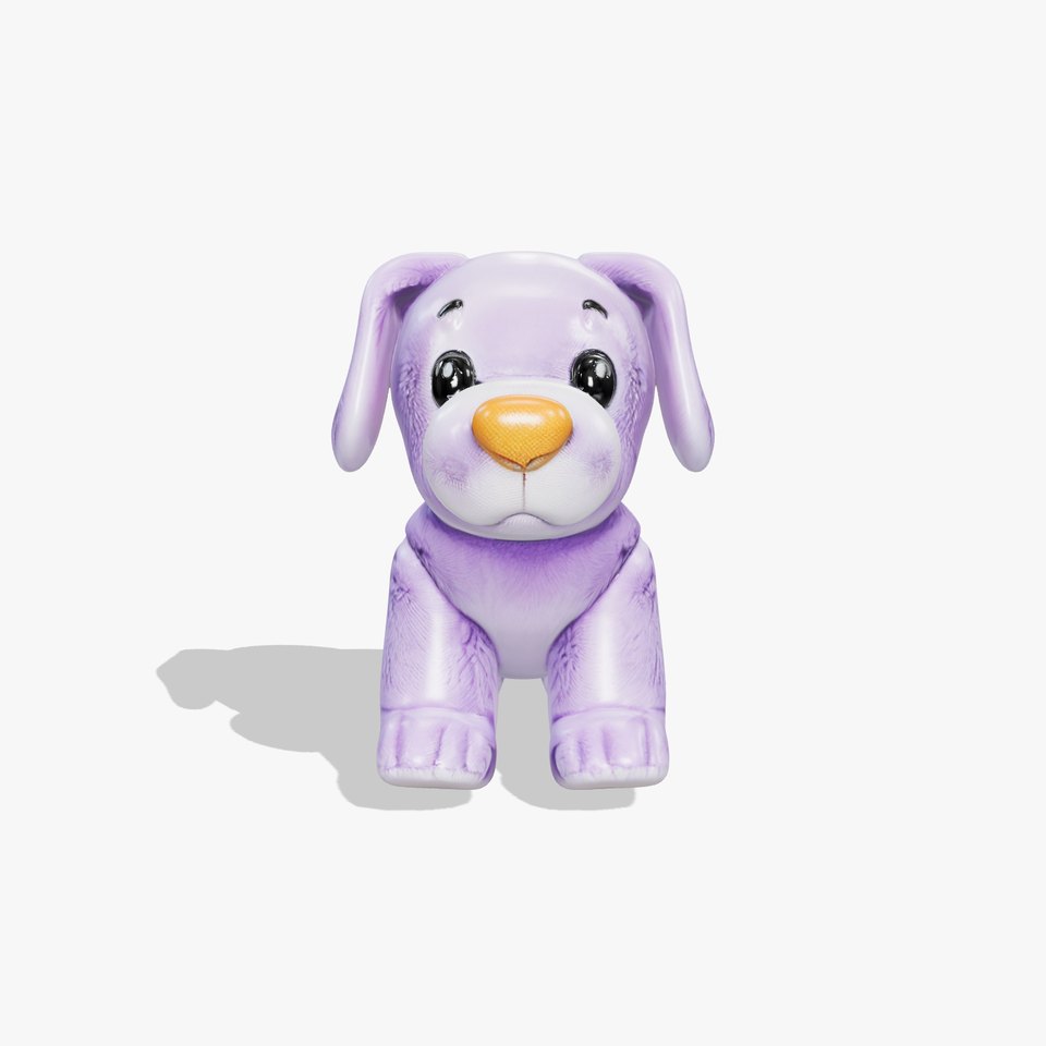 Purple Plush Puppy model pack